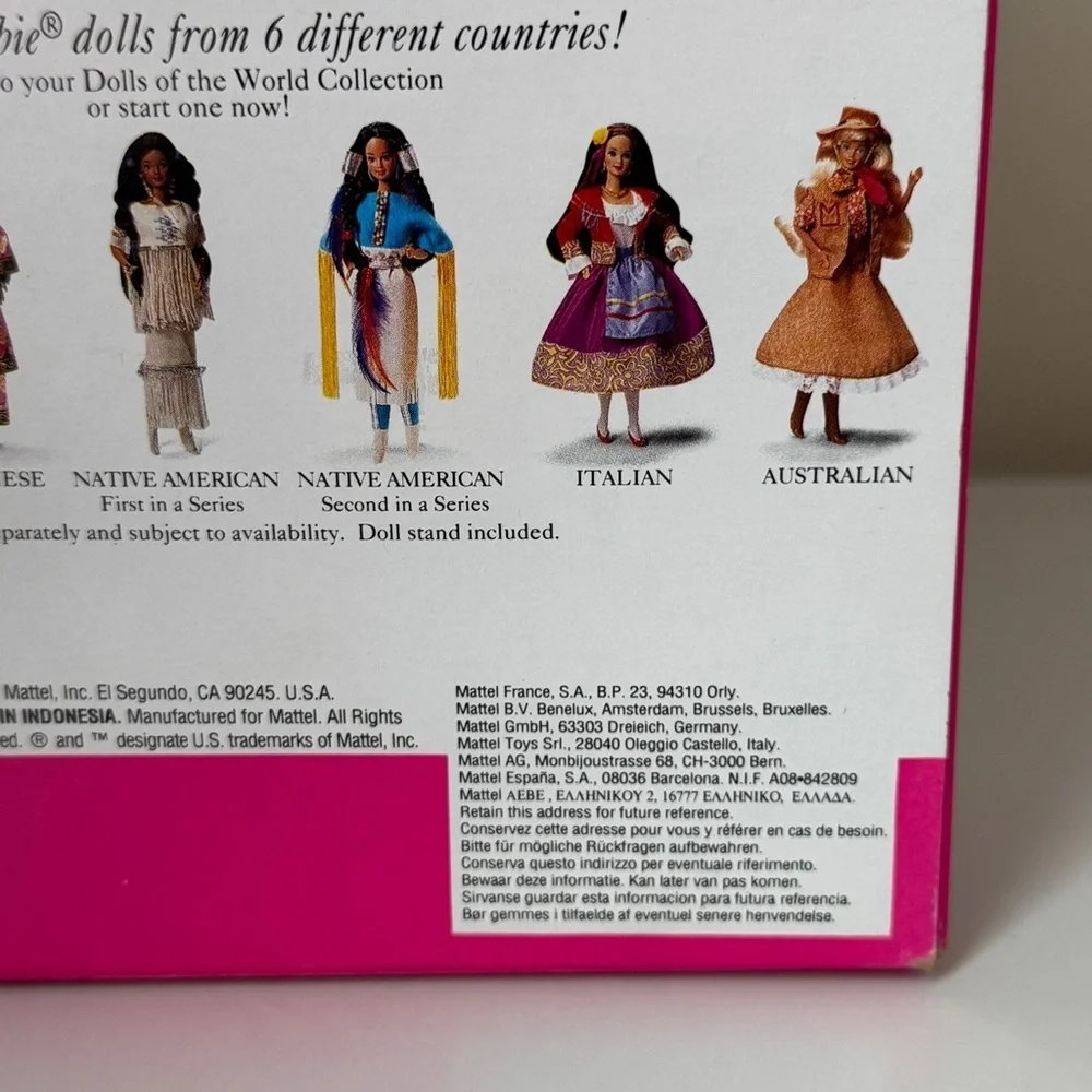 Vintage Barbie 1993 Dolls of the World Native American Second Edition NIB